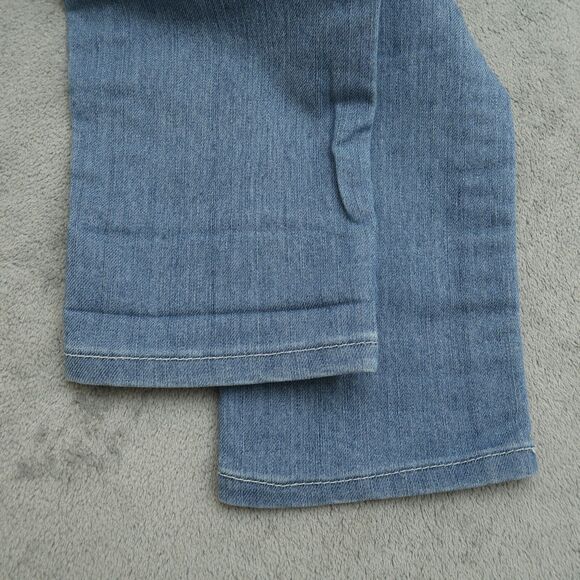 VGS Jeans Women's 10 Blue Mid-Rise Roll Up Skinny Denim 26" Inseam Distressed - Picture 11 of 15